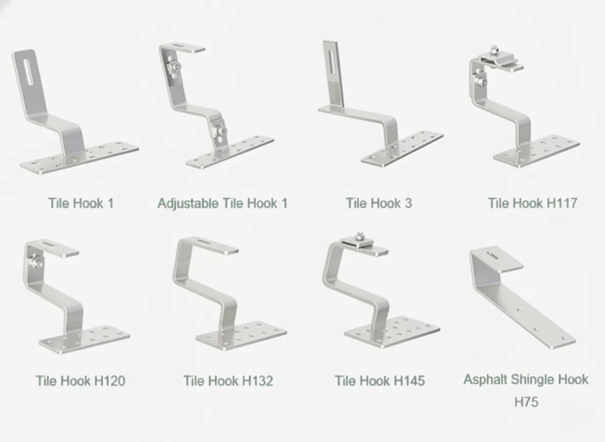 Solar Tile Roof Stainless Steel Hook Mounting Bracket