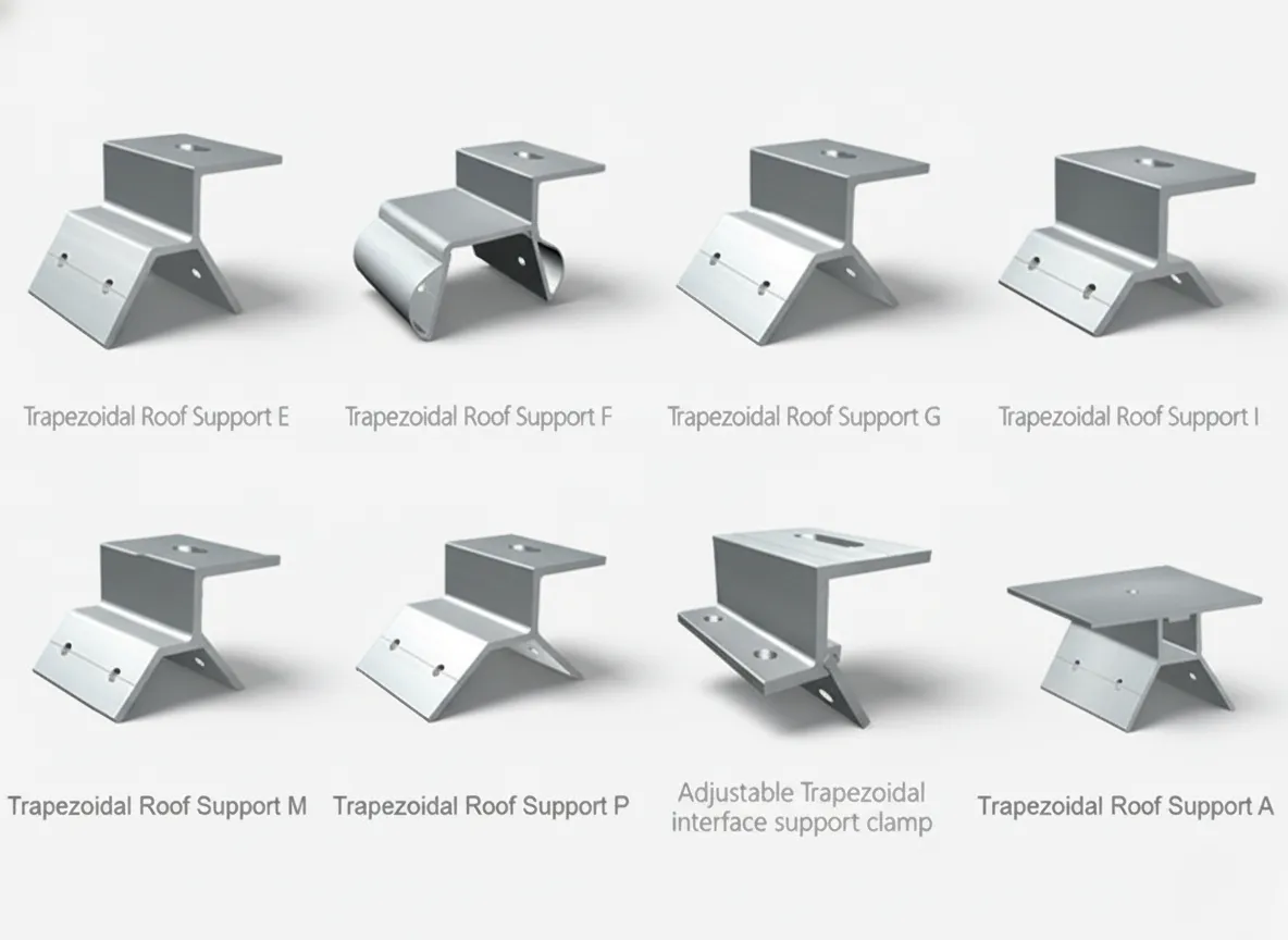 Trapezoidal Sheet Metal Roof Solar Clamps