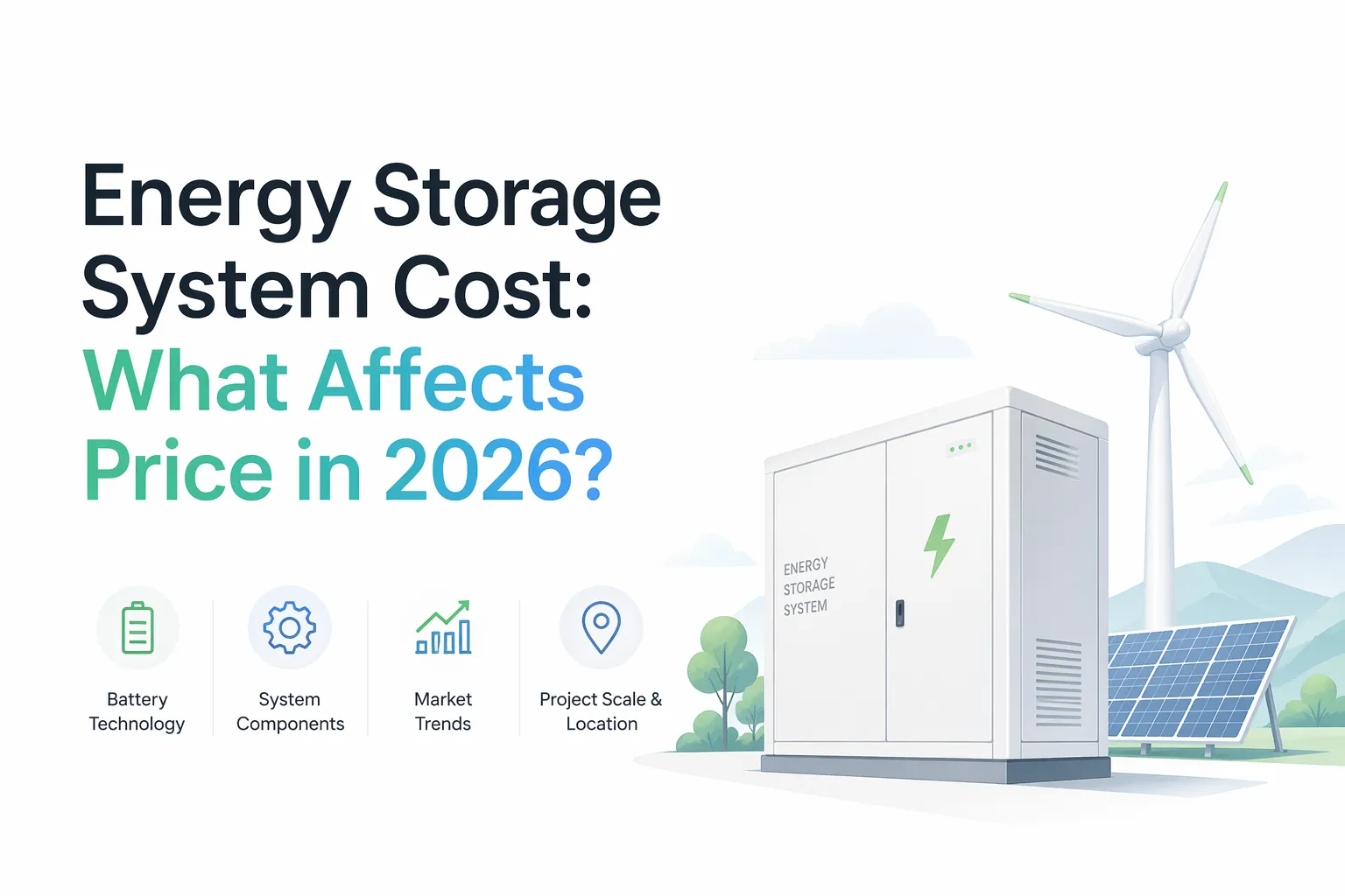 Energy Storage System Cost: What Affects Price in 2026?